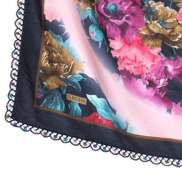 Tulbent Scarf Handmade Crochet Detailing NWOT - Picture 4 of 9